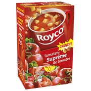 Doos van 20 zakjes Royco Minute Soup tomaten en korstjes