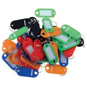 Porte-clés, couleurs assorties, paquet de 20 pièces
